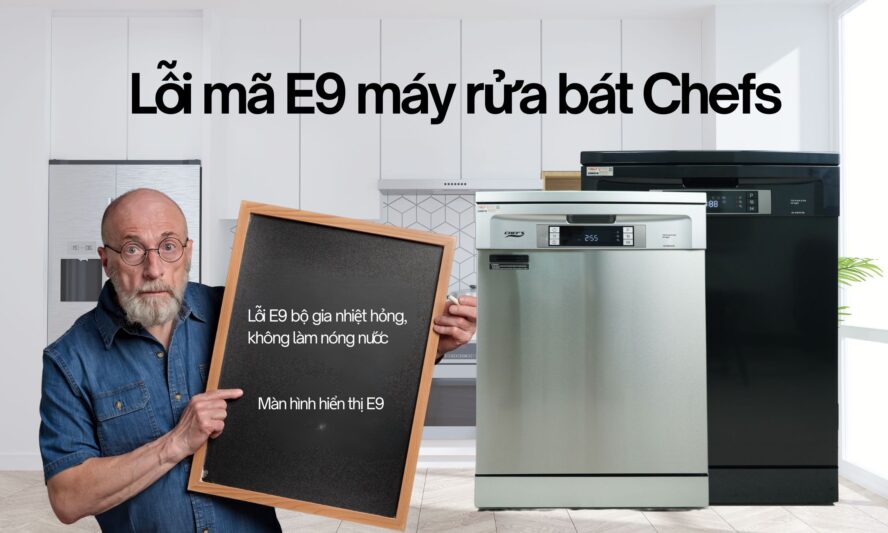 Lỗi E9 máy rửa bát Chefs 1 Lỗi mã E9 máy rửa bát Chefs (2)